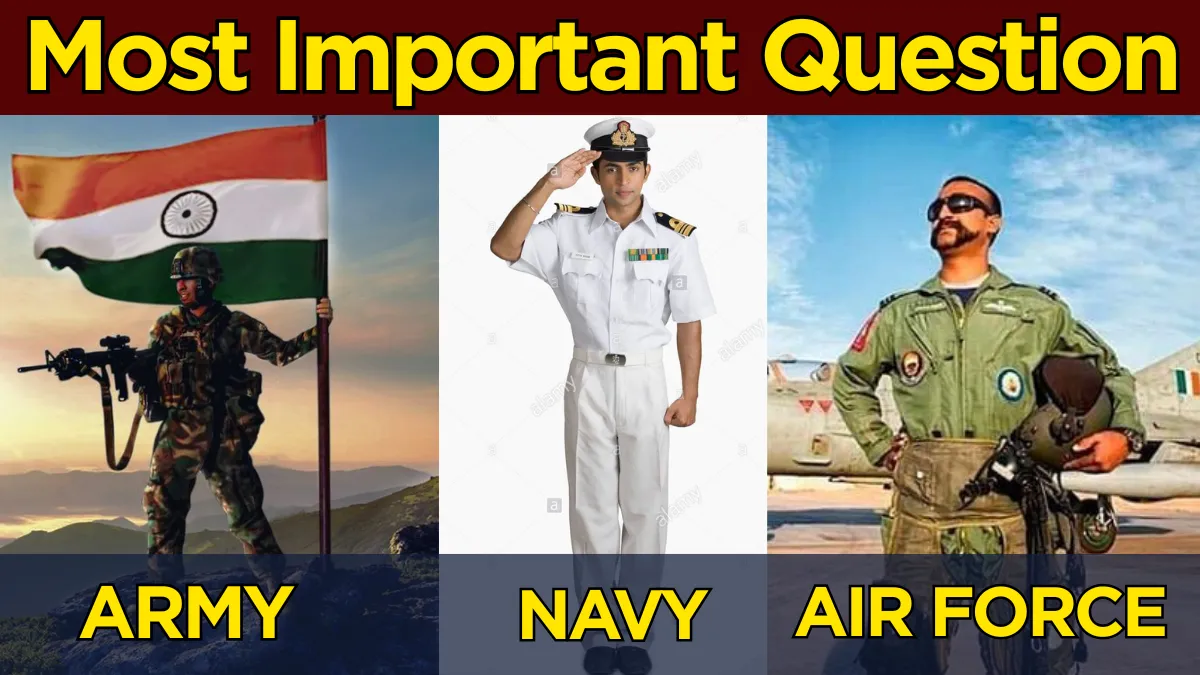Top 30 GK Questions : Indian Army, Air Force and Navy for Agniveer Exam