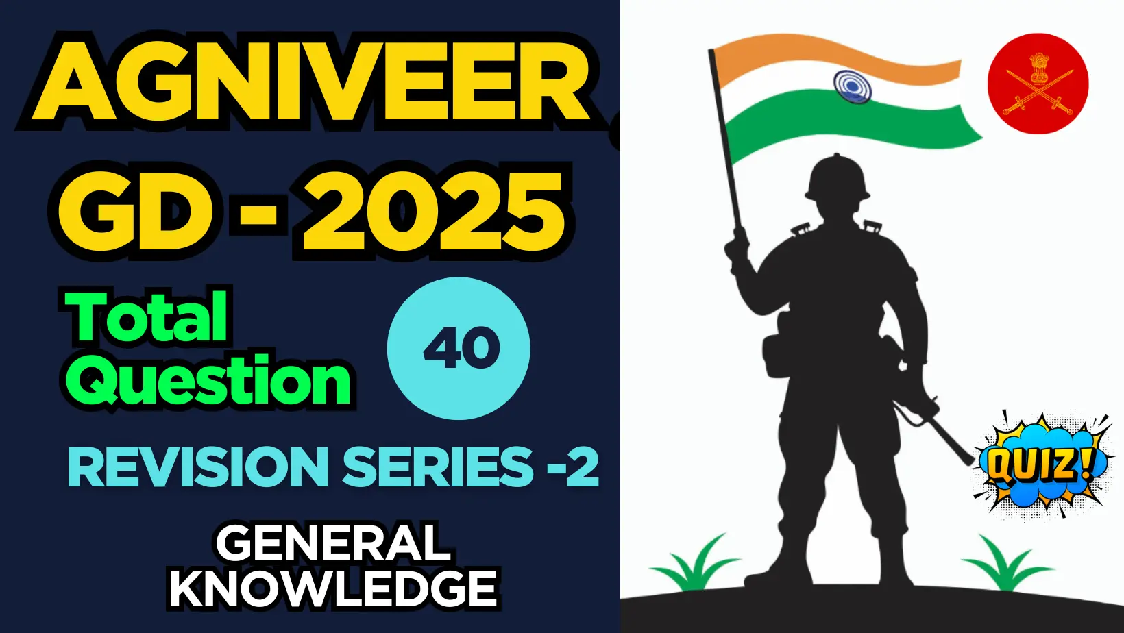 Top 40 Static GK Quiz For Agniveer GD Exam 2025 | Free PDF