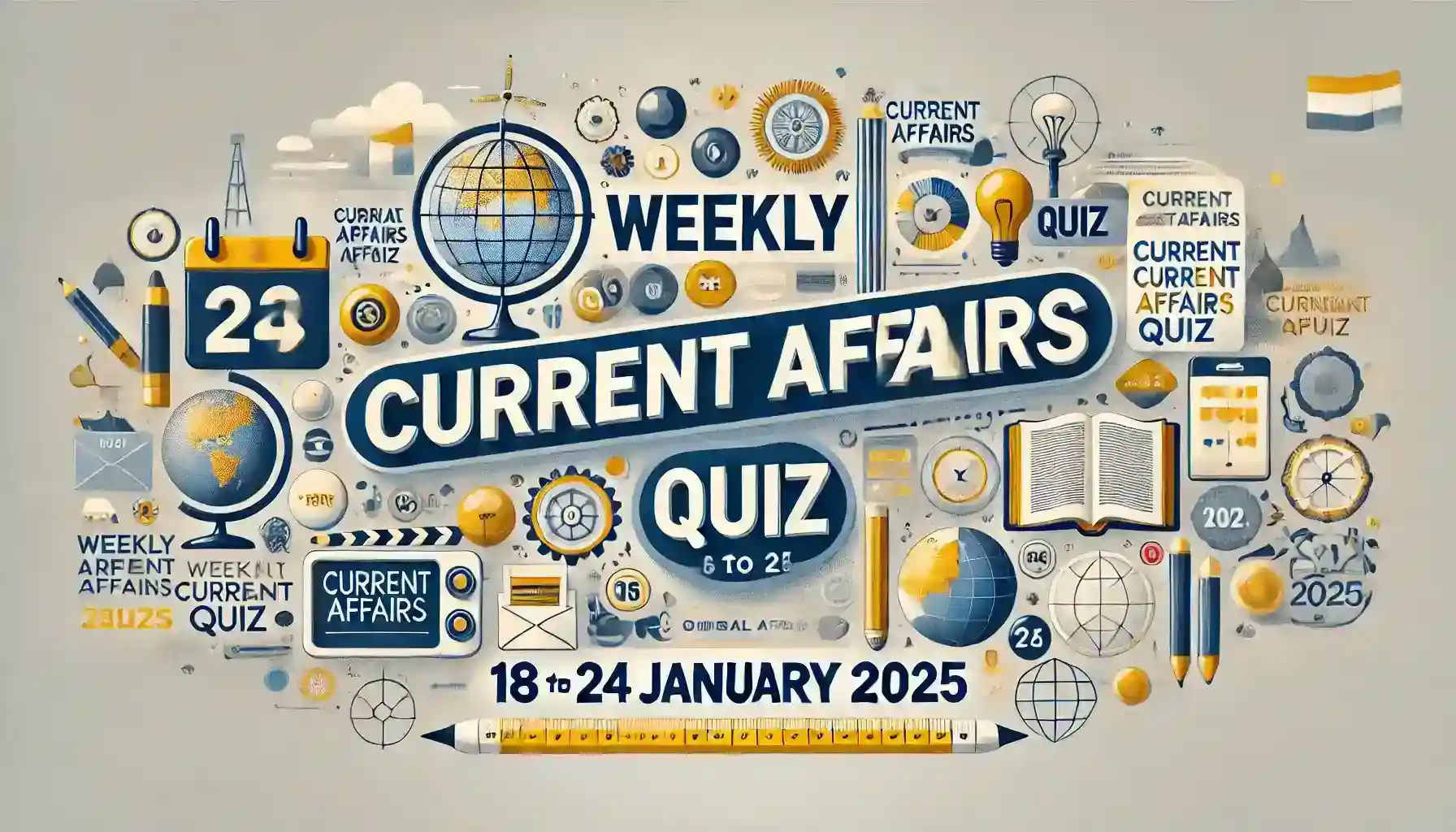 Weekly Current Affairs Quiz: 18 से 24 जनवरी 2025 तक के समसामयिकी