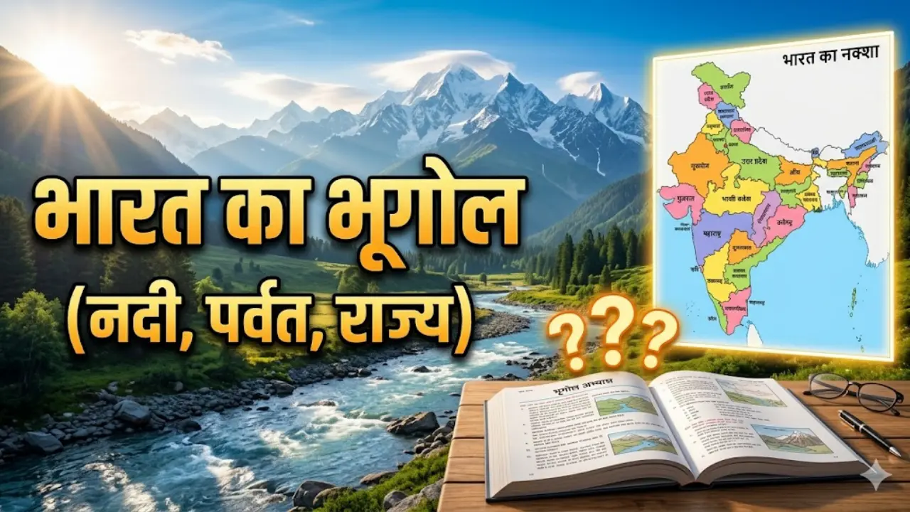 40 Most Imp GK PDF - भारत का भूगोल (नदी, पर्वत, राज्य) | Indian Geography Quiz
